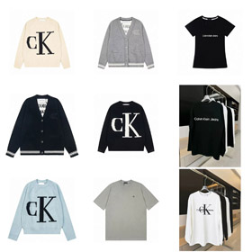 CALVIN KLEIN CK new knitted cardigan jacquard sweater button coat-4430